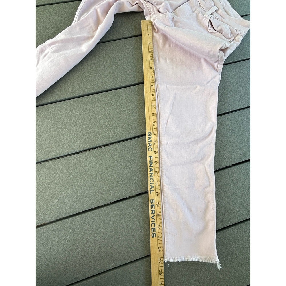 PAIGE Verdugo Ankle Jeans Pale Pink Size 27 Womens Frayed Hem - Picture 7 of 9